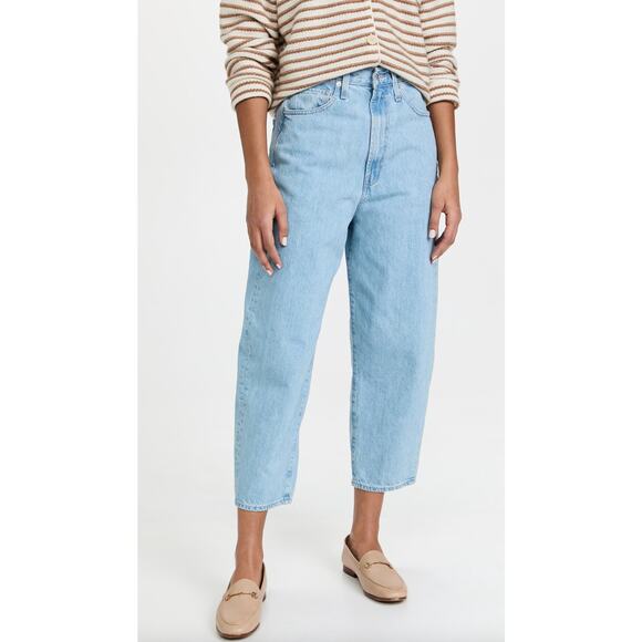 EDWIN Denim Dani Barrel Leg Jean Escape Size 28 100% Organic Cotton Boho Casual